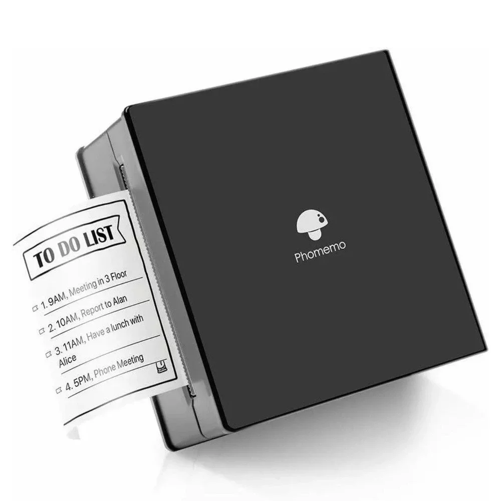 Phomemo Sticker Printer Mini Printer M02 Portable Thermal Inkless Bluetooth Blk